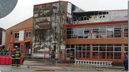 Incendio Mercado Municipal de Ancud