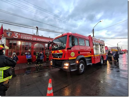 Carro Bomba Tercera Compañia de Bomberos de Chonchi - Foto Bomberos Chonchi