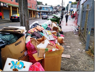 Basura en calles de Ancud - Central Noticias