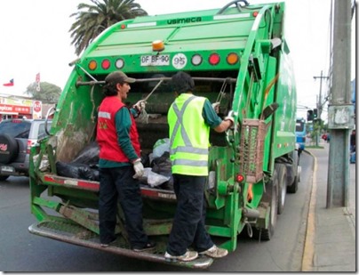 Camion recolector de basura